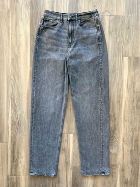 American Eagle Light Black High Rise Straight Leg Jeans Size 2 Regular